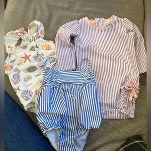 RuffleButts and Carters swim suits